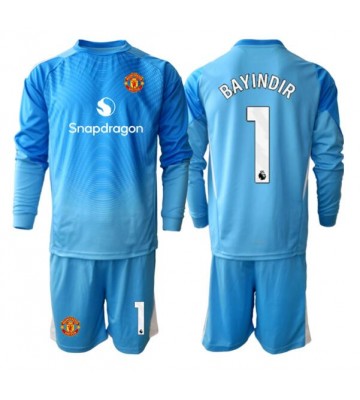 Manchester United Altay Bayindir #1 Målmand Replika Babytøj Hjemmebanesæt Børn 2025-26 Langærmet (+ Korte bukser)